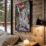 Love Is Art wall art in cabin interior