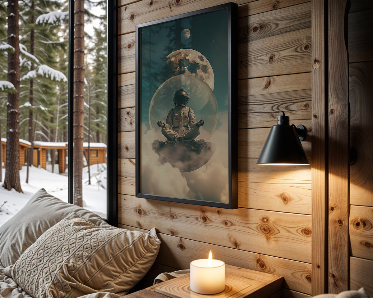 Lunar Tide space wall art – cabin room view