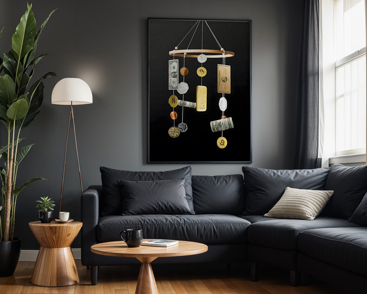 Luxury Mobile wall art in modern living room