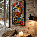 Luxury Nostalgia wall art in cabin interior