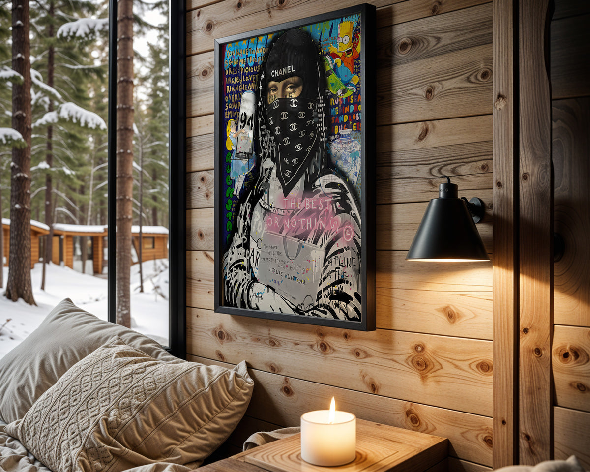 Luxury Undercover wall art in cabin interior