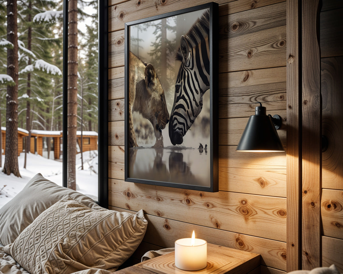 Mind Over Matter motivational wall art – main room view