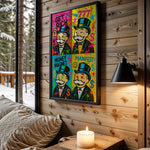 Money Magnet wall art in cabin interior