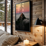 Mountain of Success motivational wall art – main room view