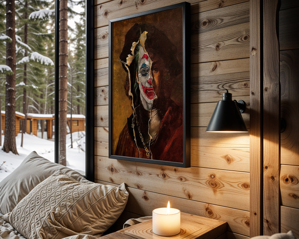 Painted Truth wall art in cabin interior
