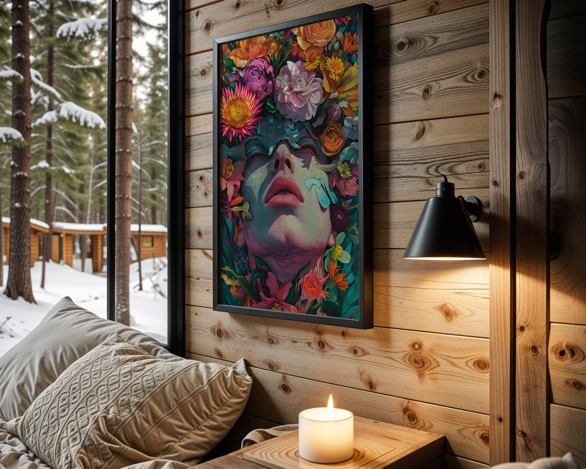 Psychedelic Spirits psychedelic wall art – cabin room view