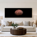 Red Planet Panoramic Wall Art shown in a living room
