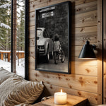 Ride Your Own Road motivational wall art – main room view