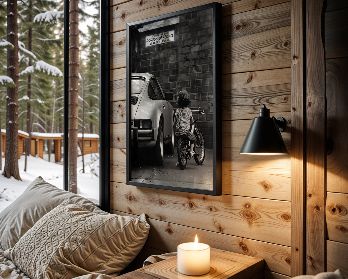 Ride Your Own Road motivational wall art – main room view