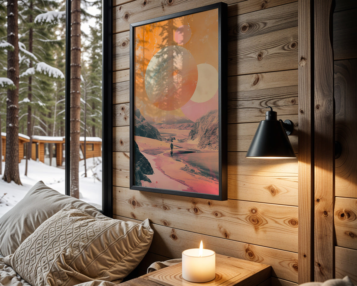 Saturn Dreams space wall art – cabin room view