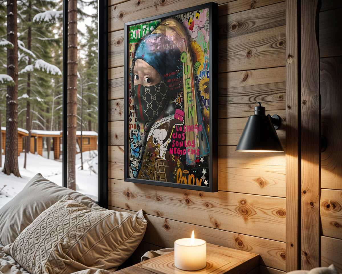 Silent Luxury wall art in cabin interior