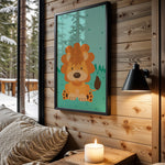 Sleepy Safari kids nursery wall art – main room view
