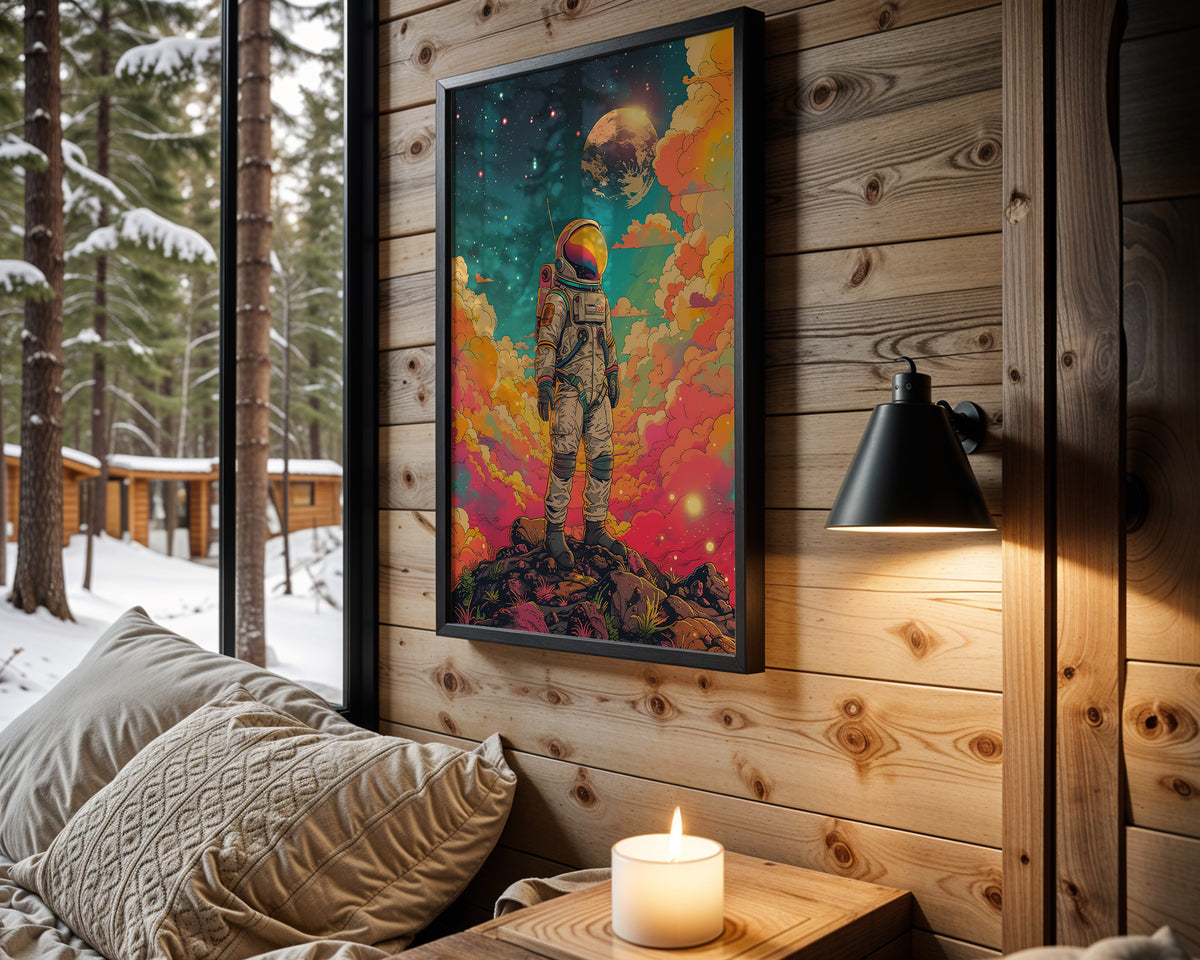 Solar Drift space wall art – cabin room view