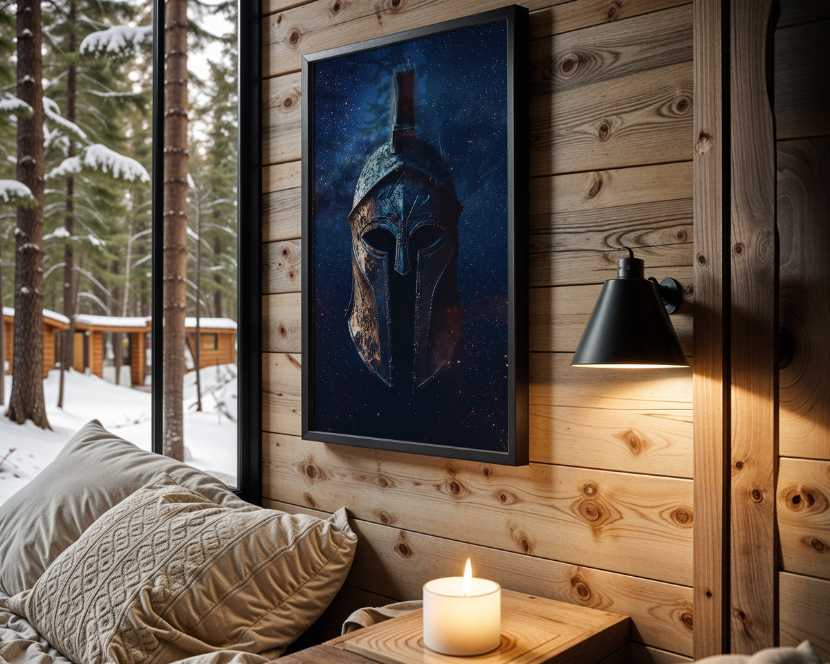 Strategy and Strength motivational wall art – main room view