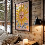 Sunny Day kids nursery wall art – main room view