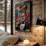 The Don wall art in cabin interior