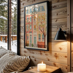 Townhouse Dreams kids nursery wall art – main room view