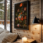 Midnight Dutch Blooms wall art – main view