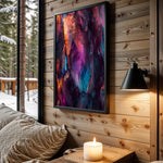 Neon Fracture wall art – main view