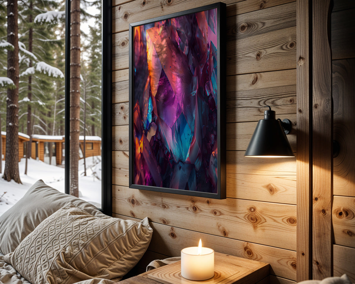 Neon Fracture wall art – main view