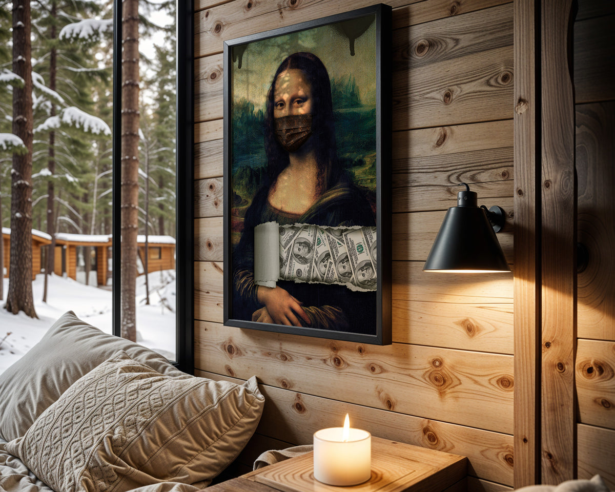 Money Mask Mona wall art – main view