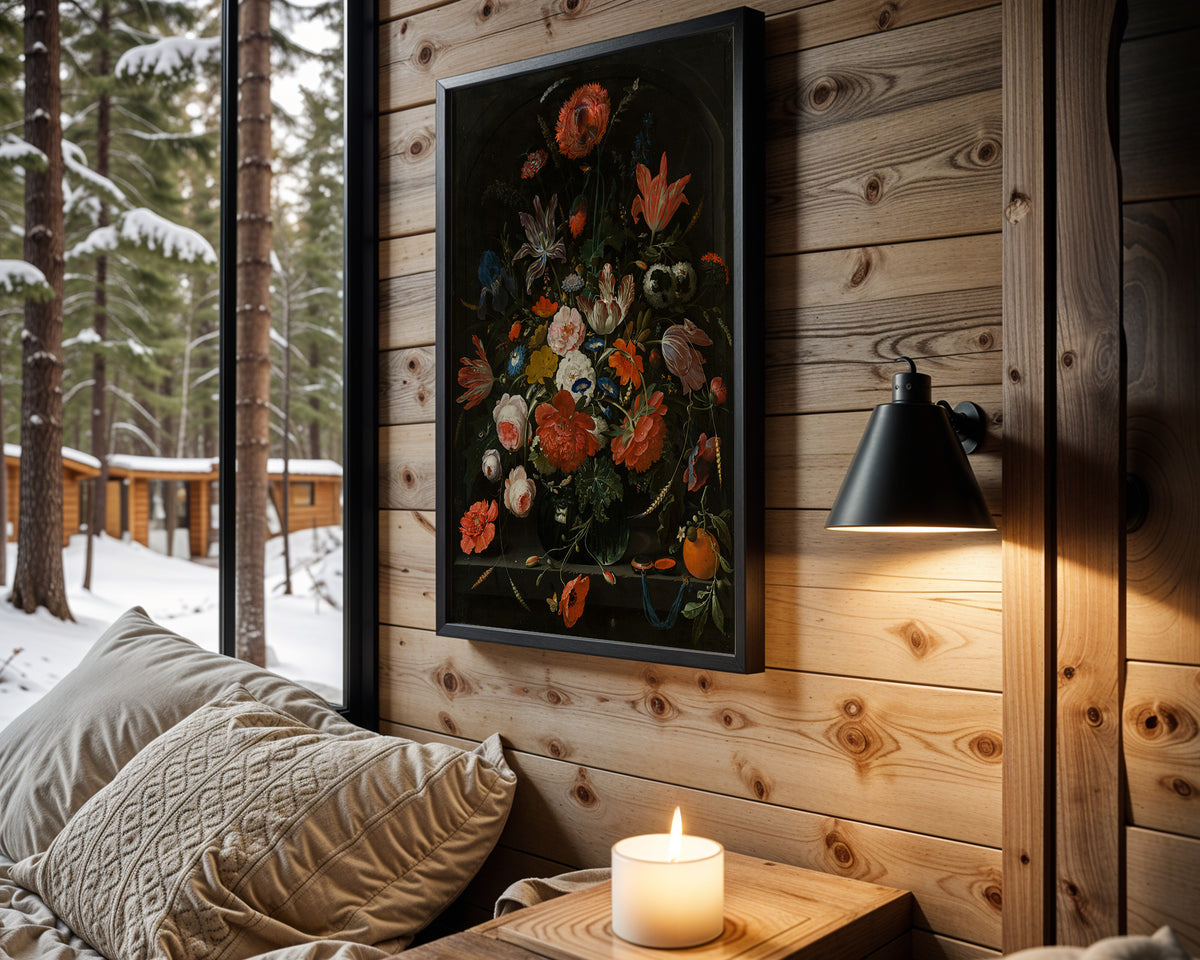 Baroque Wildflower Bouquet wall art – main view