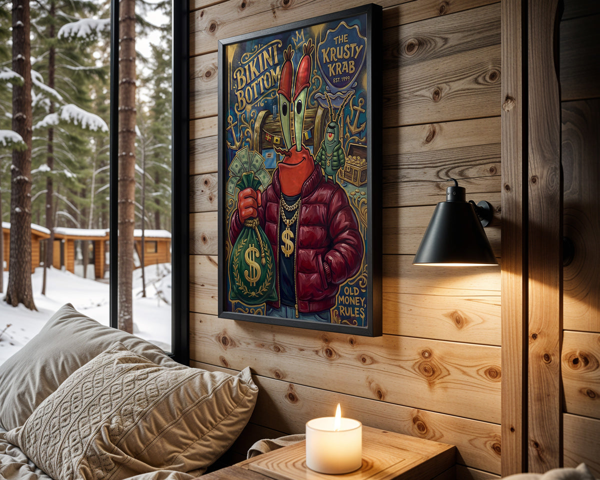 Mr. Krabs Krusty Cash wall art – main view