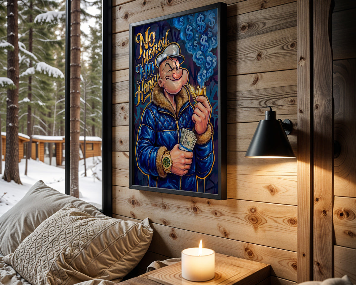 Popeye No Money No Honey wall art – main view