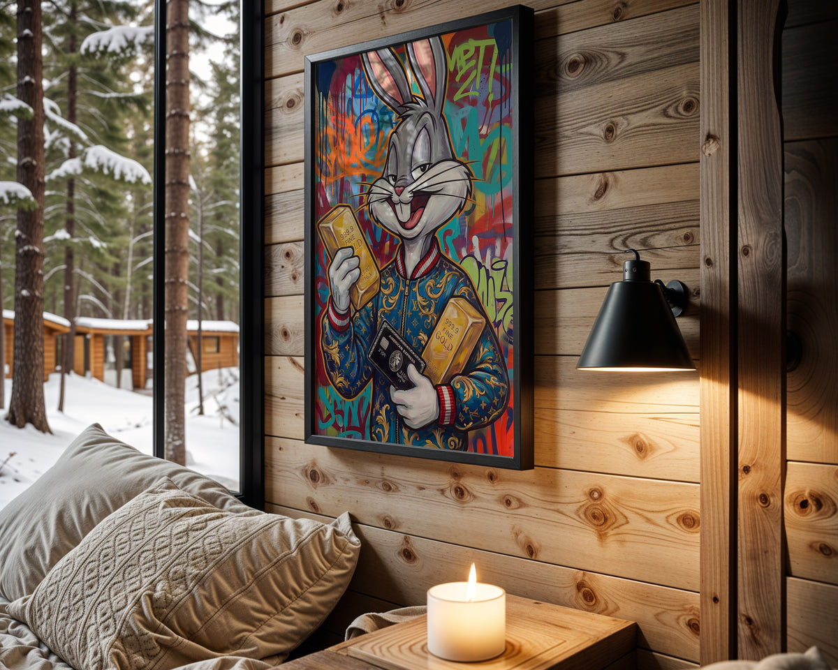 Bugs Gold Bar Fortune wall art – main view