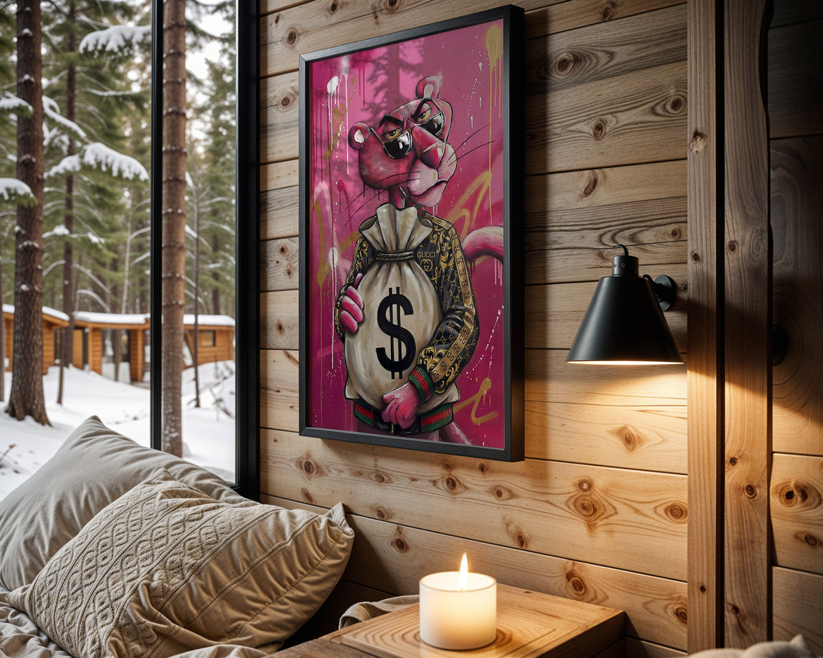 Pink Panther Pink Fortune wall art – main view