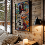 Scrooge Graffiti Money Bag wall art – main view