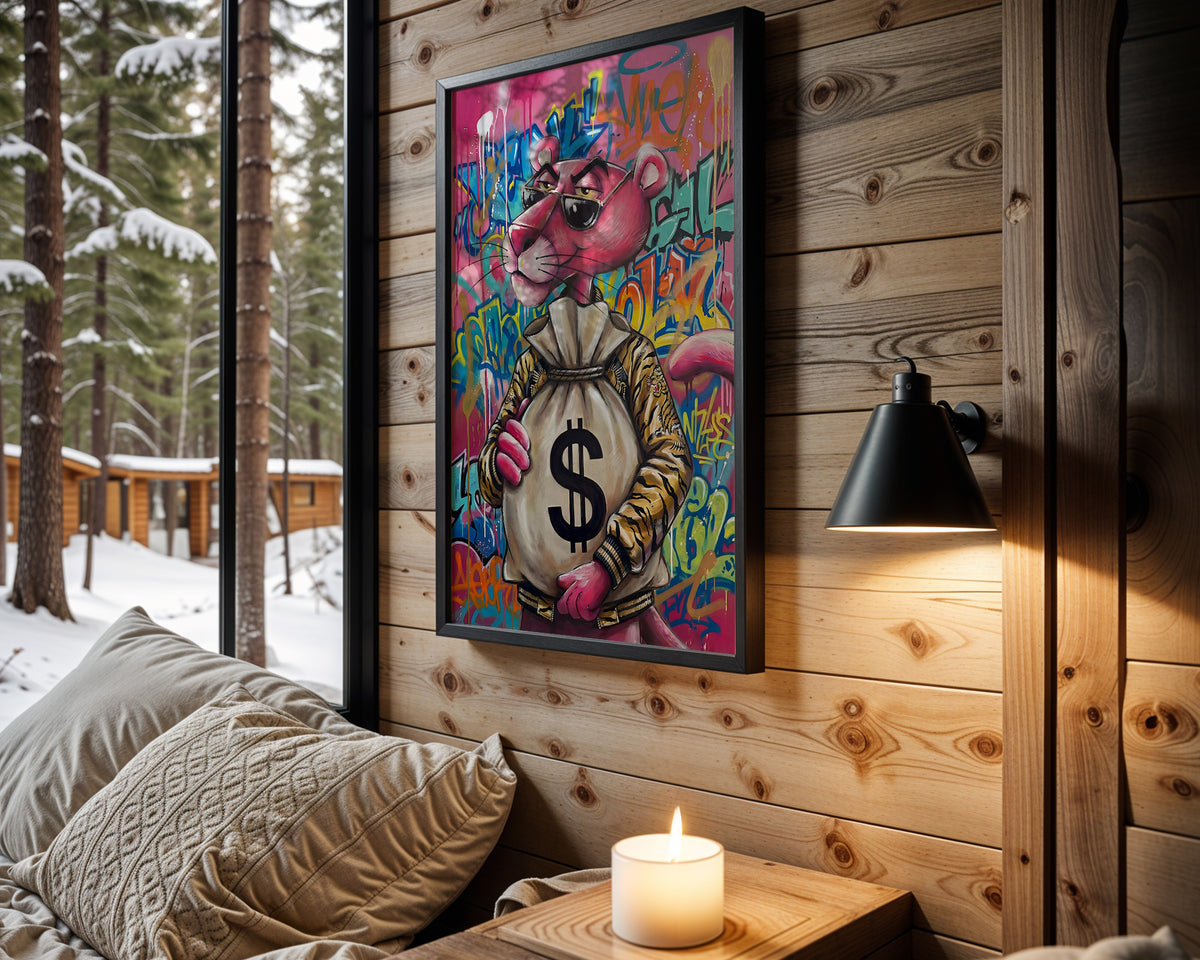 Pink Panther Street Fortune wall art – main view
