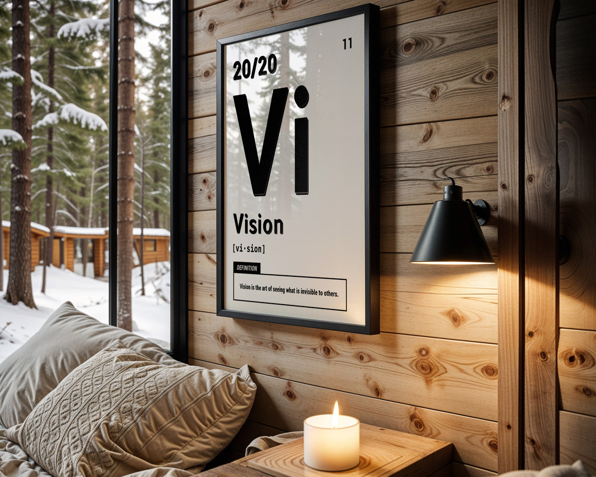 Vision Element motivational wall art – main room view