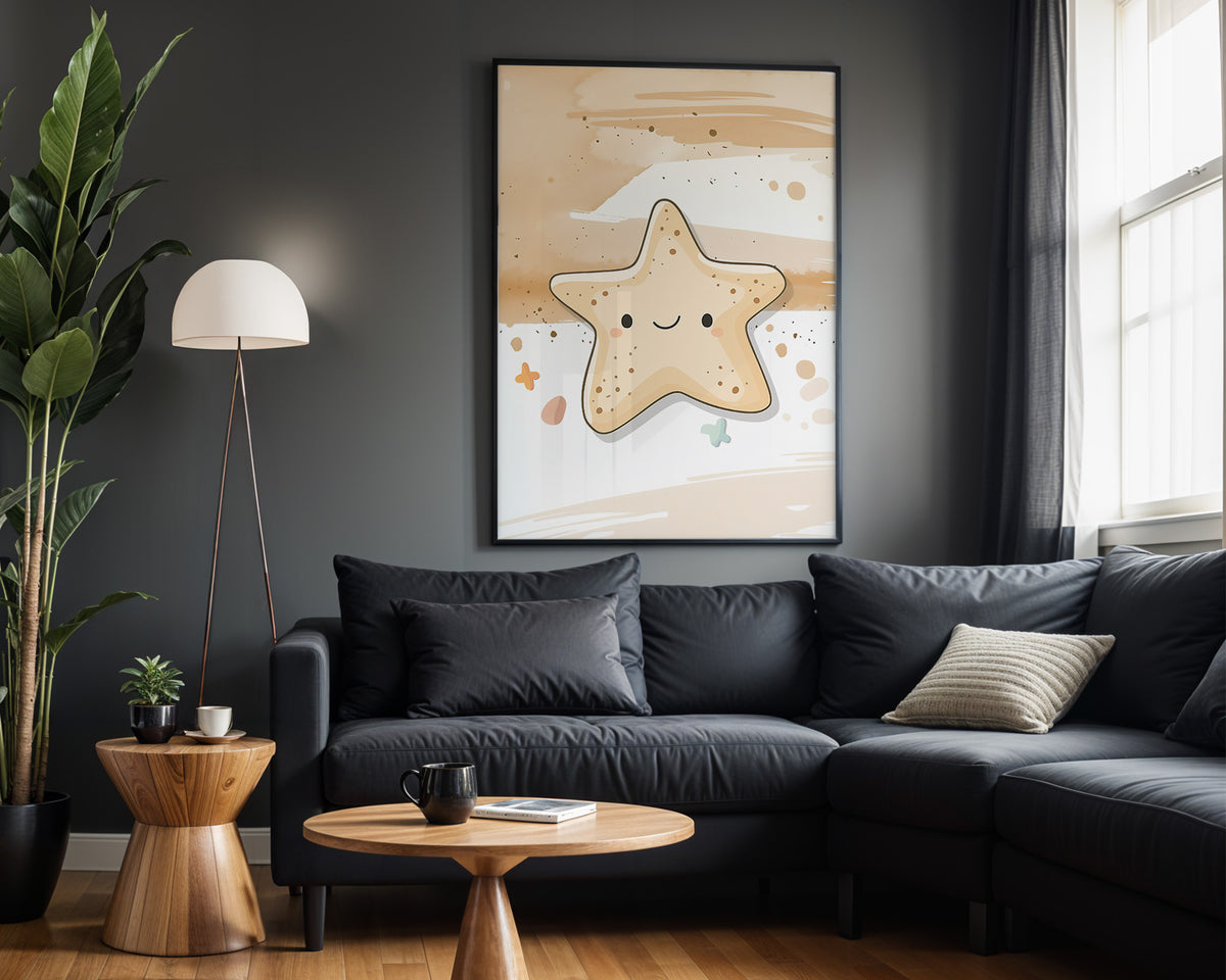 Wishing Star kids nursery wall art – alternate room view